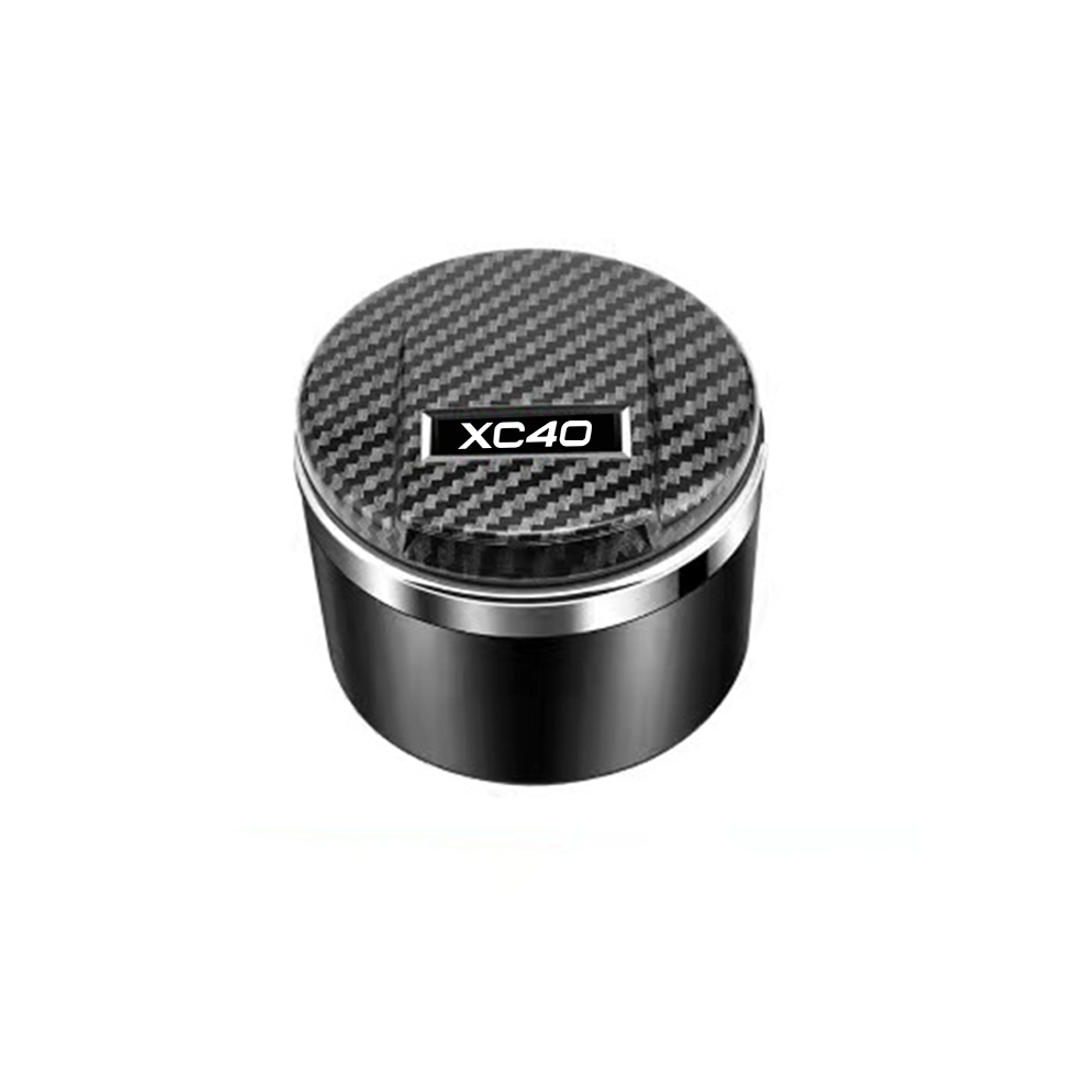 (For Xc40 )(Xc40 ) Ashtrays Car Led Ashtray Trash Coin Storage Cup Container Car Accessory Black 9319708034370