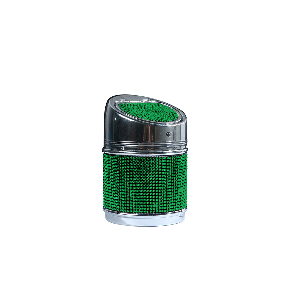 (Green) (Green) Ashtrays Universal Car Ashtray Portable Smokeless Car Cigarette Cylinder Container Green 9319708035384