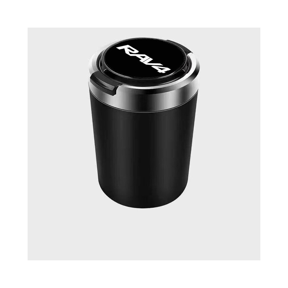 (Black)(Black) Ashtrays Portable Car Ashtray Trash Can With Led Lights For Toyota Rav4 Xa50 Refit Black 9319708035728