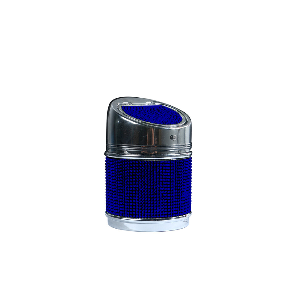 (Blue)(Blue) Ashtrays Universal Car Ashtray Portable Smokeless Car Cigarette Holder Blue 9319708035414
