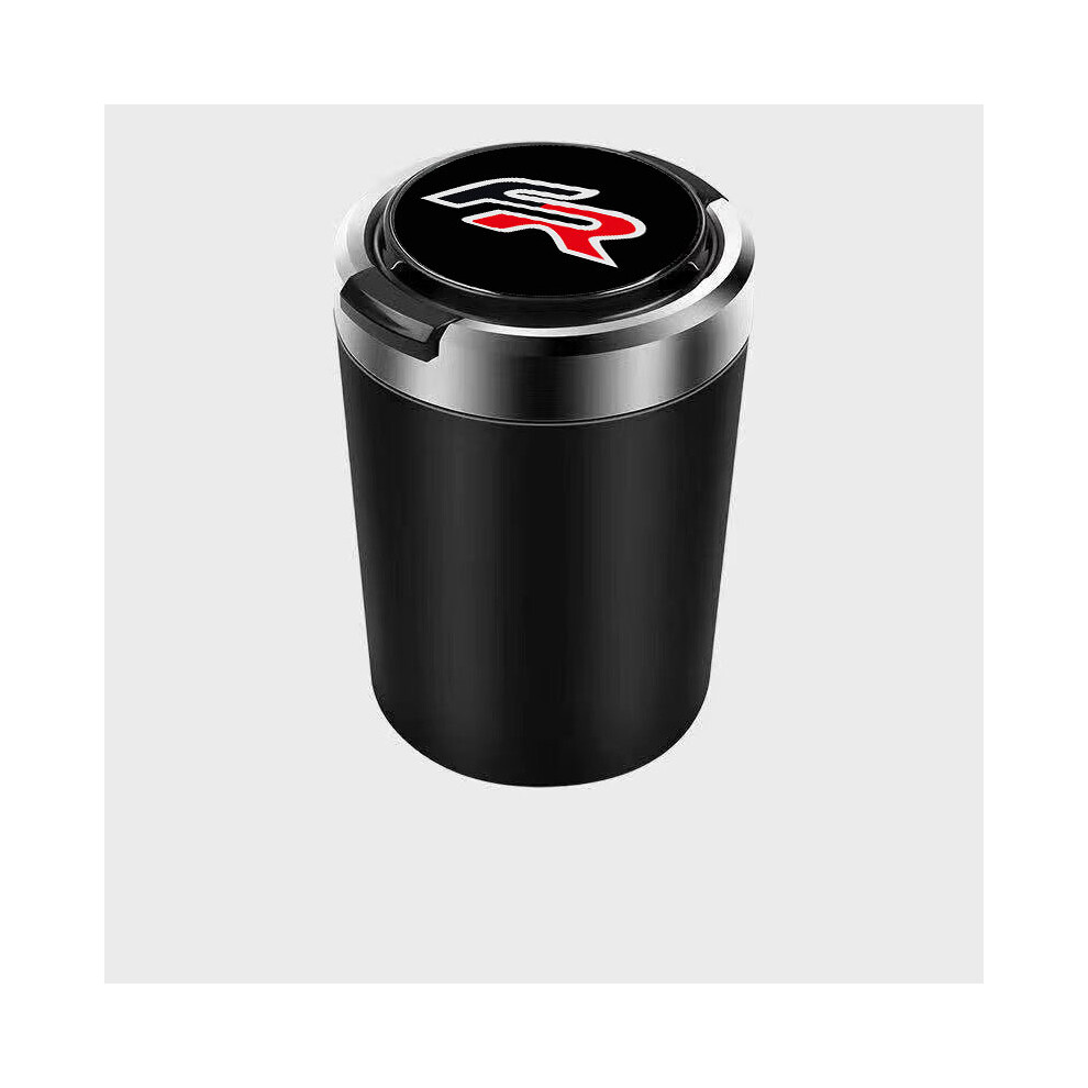 (Black)(Black) Ashtrays Portable Car Ashtray For Trash Can With Led Lights Seat Fr Leon Mk3 Mk2 5F Black 9319708036367