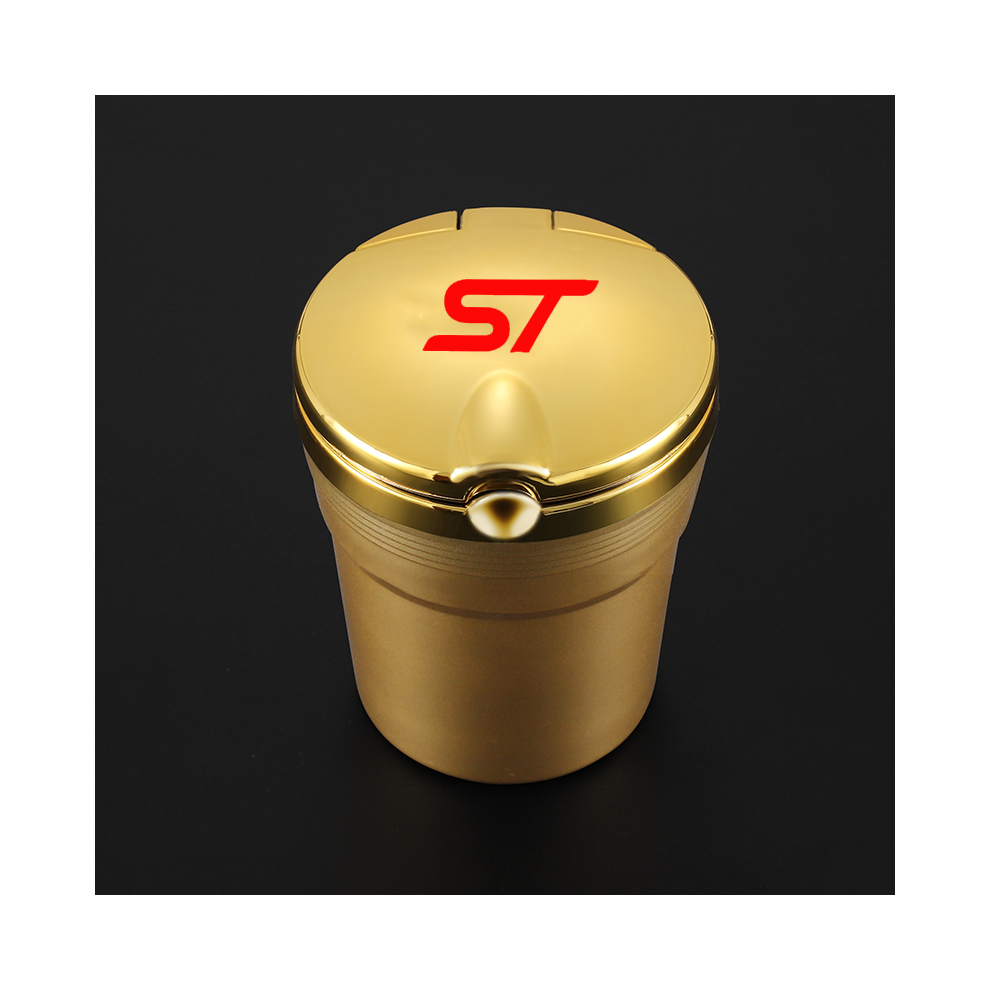 (Gold)(Gold) Ashtrays Car Ashtray With Led Lights Smokeless Smokeless Ashtray Ford St Fiesta Focus Gold 9319708036398