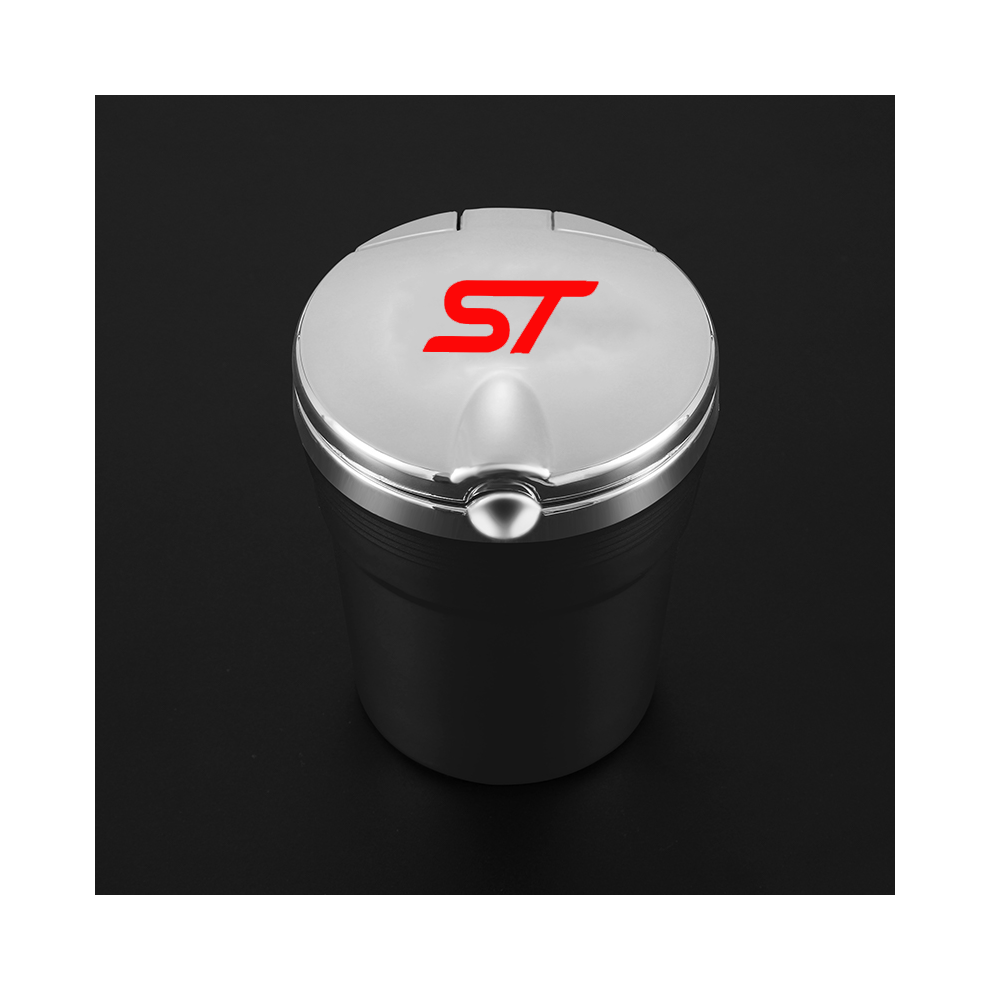 (Black)(Black) Ashtrays Car Ashtray With Led Lights Smoke Holder Smokeless Ashtray Ford St Fiesta Black 9319708036381