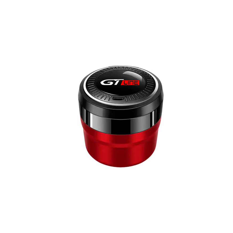 (Gtline ) (Gtline ) Ashtrays Car Cigarette Ashtray Cup With Lid Portable Detachable Red 9319708037487