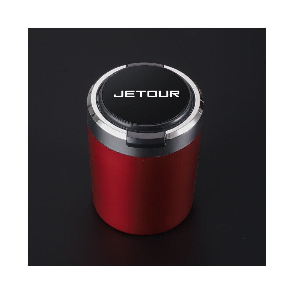 (- Lid) (- Lid) Ashtrays Portable Car Cigarette Ashtray With Lid And Logo Red/Black 9319708037746
