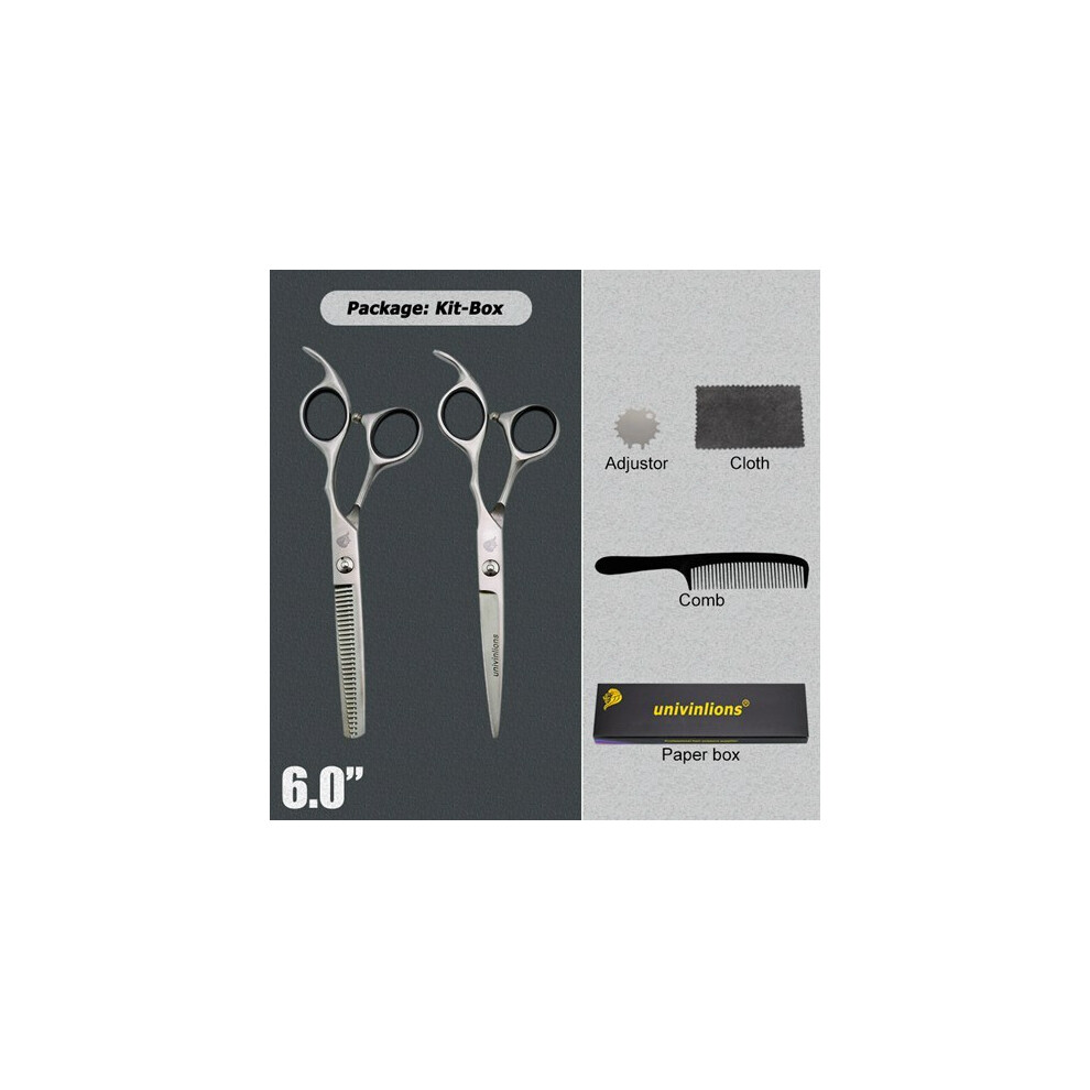 (6003JC Series) 6.0" Japanese Laser Wire Hairdressing Scissors Hairdresser Micro Serrated Barber Barber