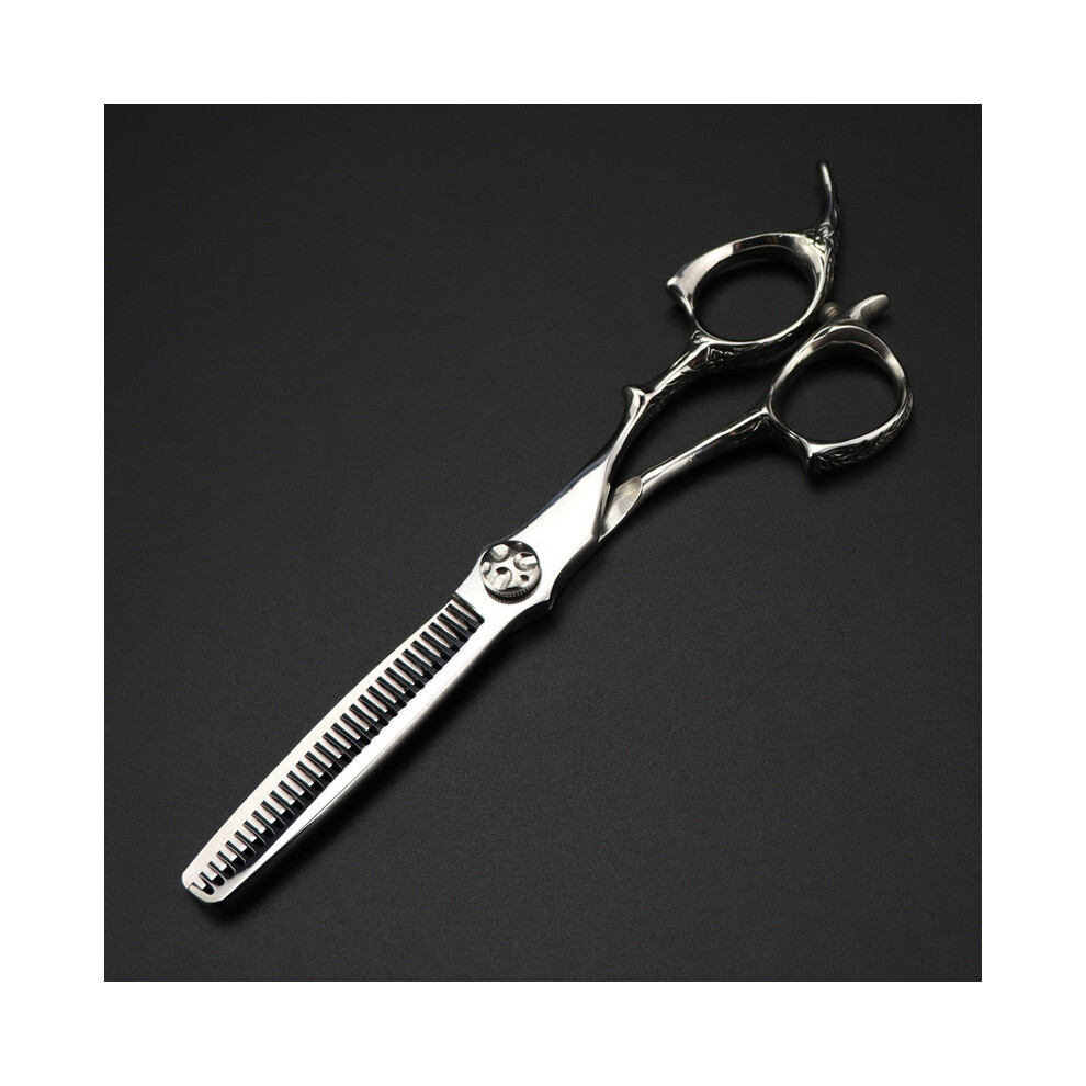 (thinning) Customize logo Japan 440c 6'' Upscale scissors Hollow hair scissors cutting barber hair cutting