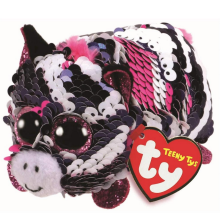 (Zoey) Official TY Plush Soft Toy Characters - Flippable Teeny Ty