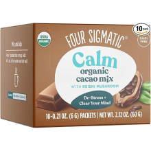 Four Sigmatic Calm Cacao with Reishi Organic, Vegan, 10 Servings Mix