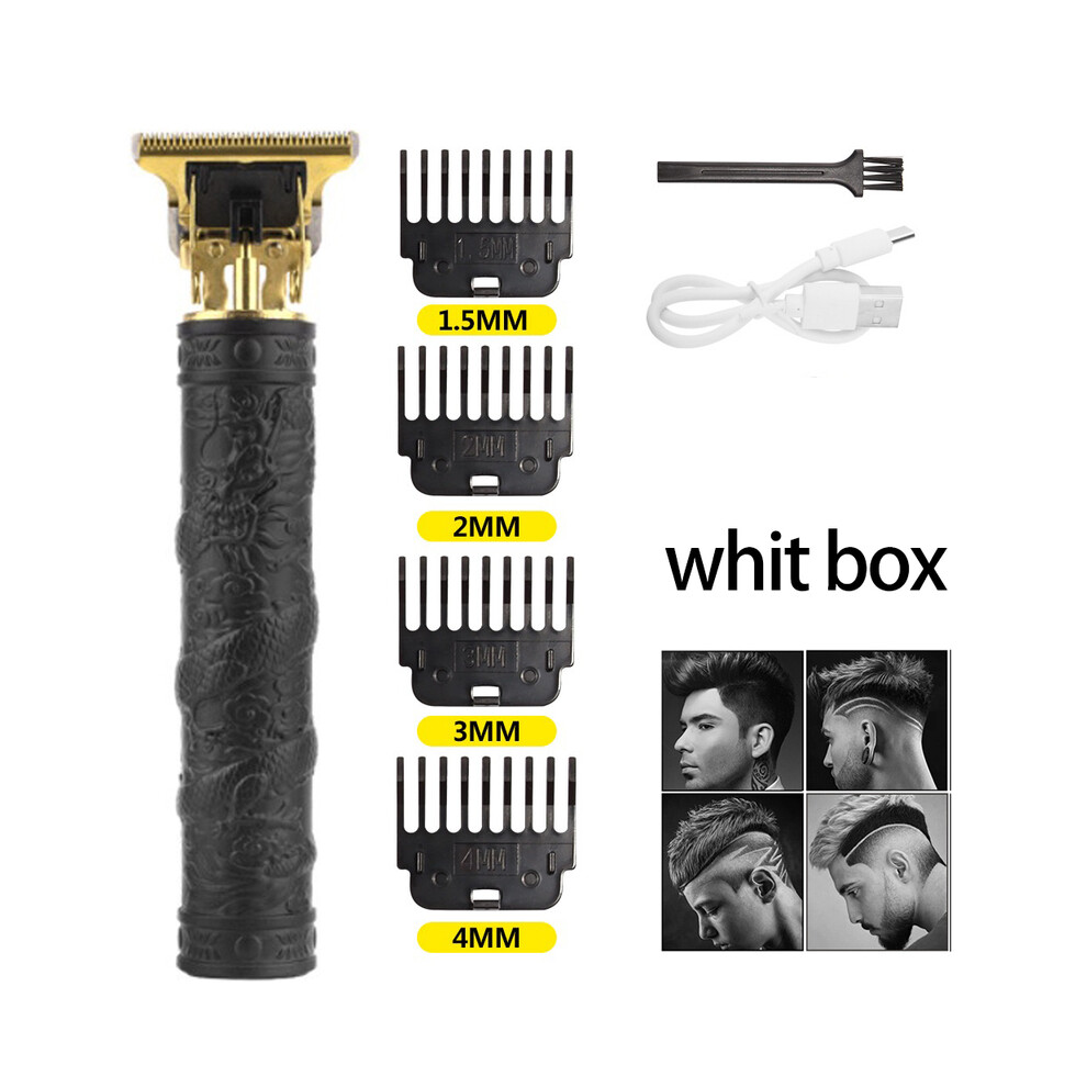 Black ( Panlong)Hair Clippers Professional Hair Clipper Beard Trimmer For Men Barber Electric Shaver