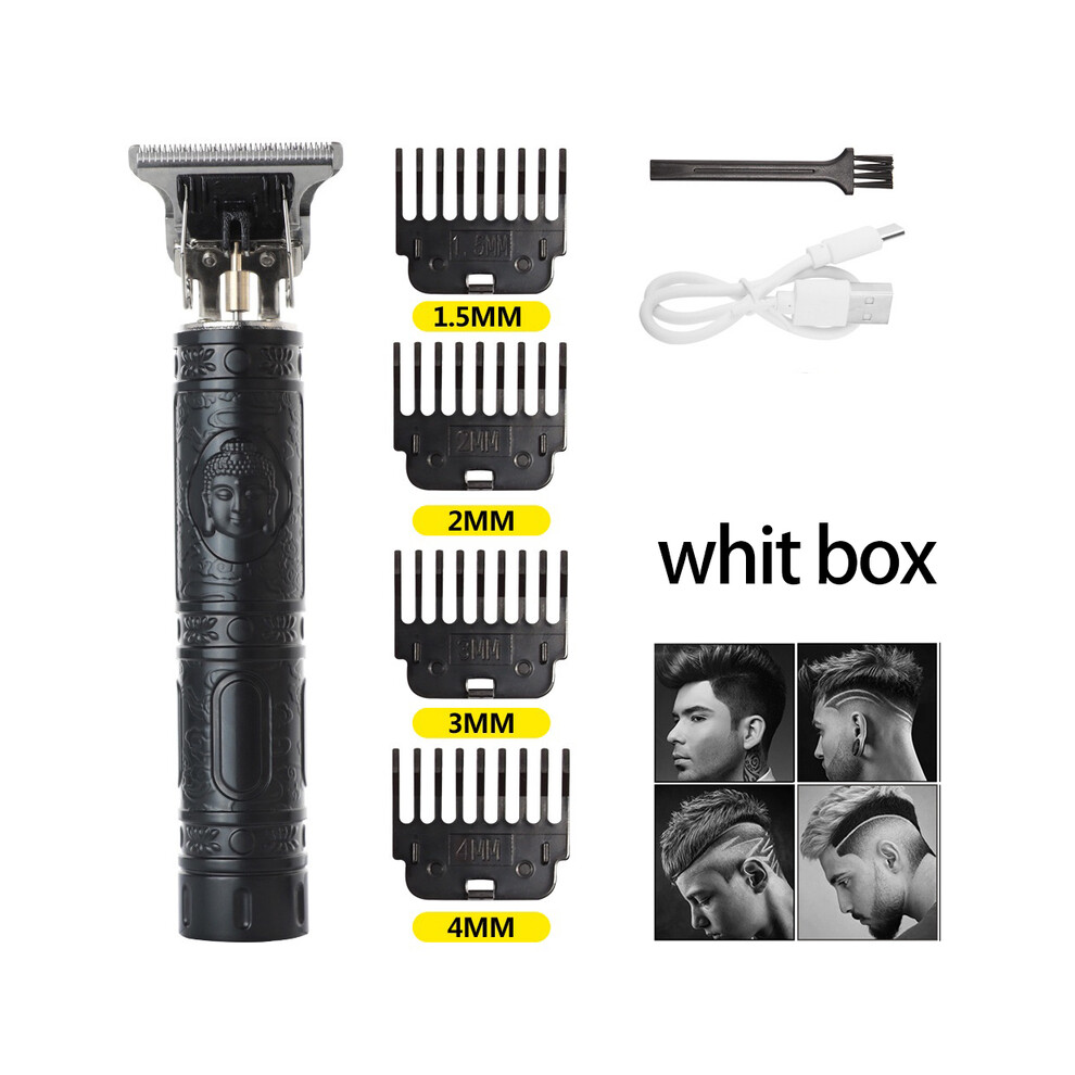 Black ( Buddha Head)Hair Clippers Professional Hair Clipper Beard Trimmer For Men Barber Electric Shaver