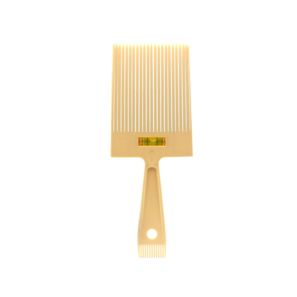 Yellow (Yellow) Men's Flat Top Guide Comb Haircut Clipper Comb Barber Haircut Tool Hair