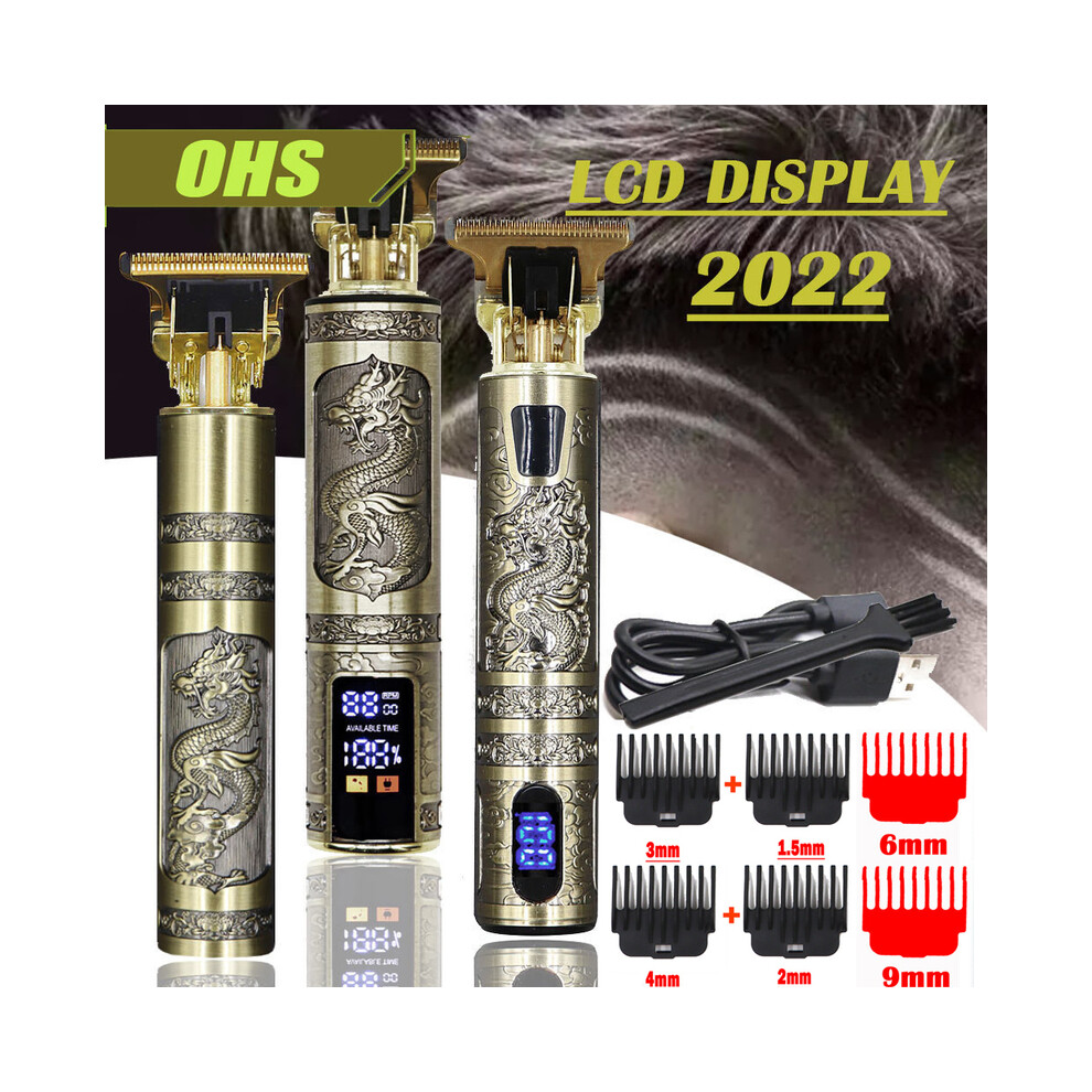 Silver (Ohs Xl3 )T9 Usb Electric Hair Clipper Rechargeable New Hair Clipper Men Shaver