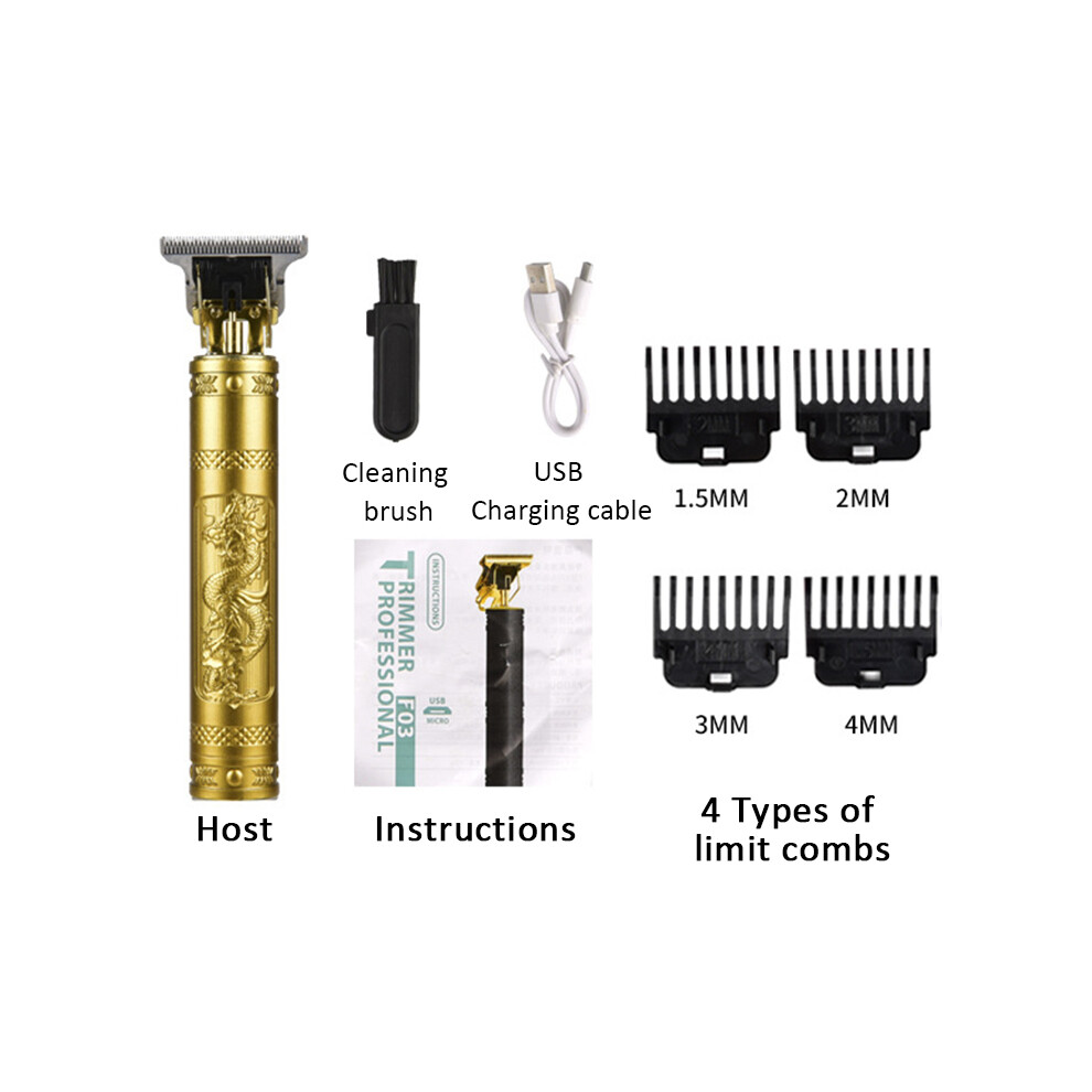 (Golden Dragon) New electric hair clipper T9 repair hair head hair clipper oil head electric