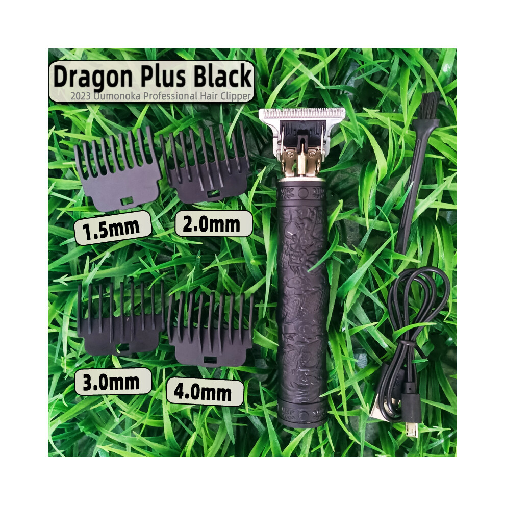 Black (Dragon Plus )T9 Hair Clipper Grass Trimmer Professional Hair Clipper Barber Clipper