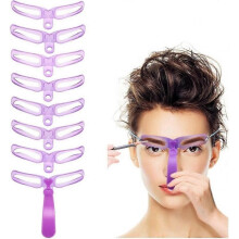 brow stencil, brow stencil, brow trimming kit, 8 reusable brow stencils