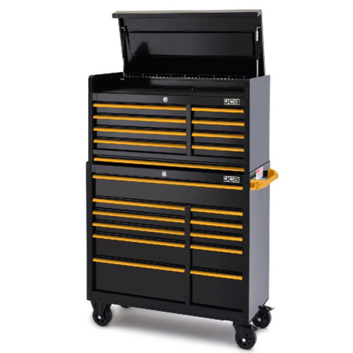 JCB JCBSTACK Classic Design 42 Roller Cabinet and Top Tool Chest Stack