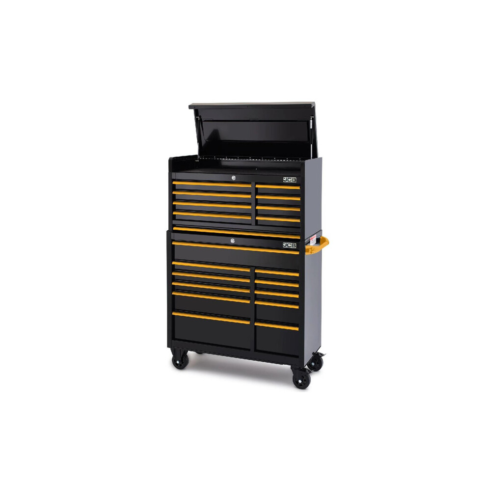JCBSTACK Classic Design 42 Roller Cabinet and Top Tool Chest Stack