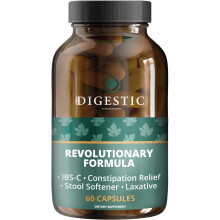 Digestic - Laxative for constipation, softens stools, 100% natural, 60 capsules, Cleanses, Detoxifies the colon, Relieves bloating and gas.