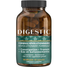 Digestic– Laxatif constipation, 60 capsules, ramollit les selles, 100% naturel, nettoie, détox, purifie le colon, soulage ballonnements & gaz.