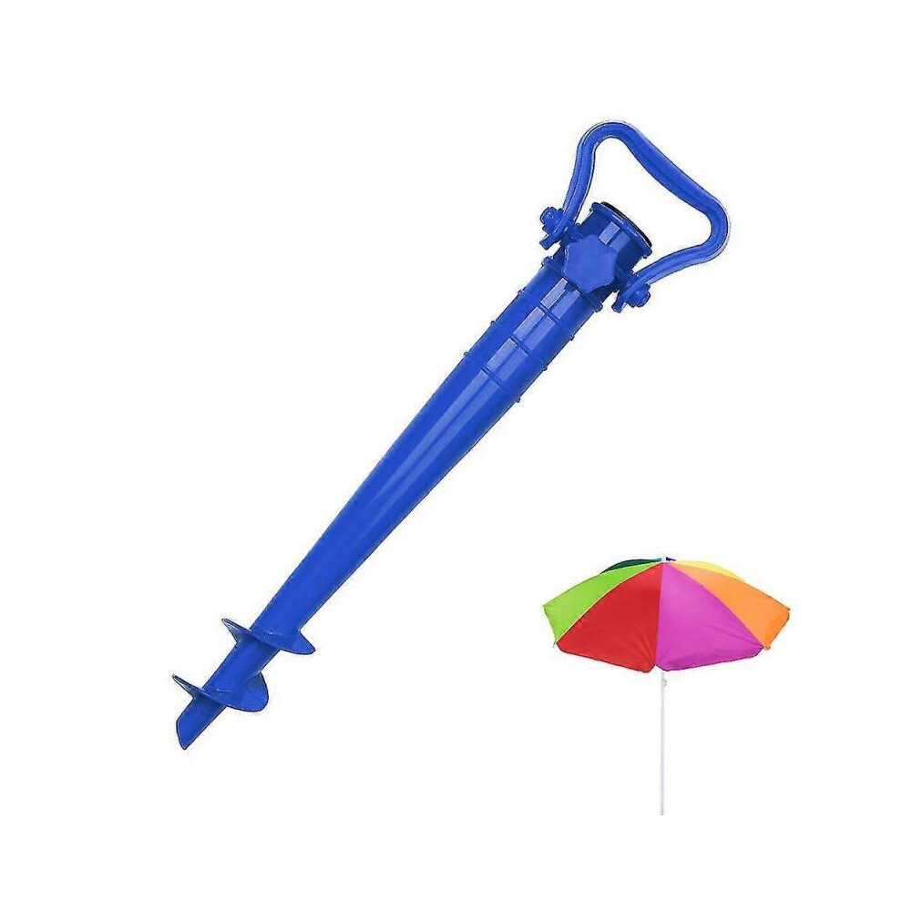 Porte Parasol Plage ou Terre Vert avec Fiches de Terre pour Parasols 25-35 Mm