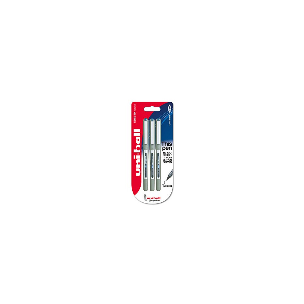 uni-ball Eye Fine Rollerball Pen - Blue (Pack of 3)