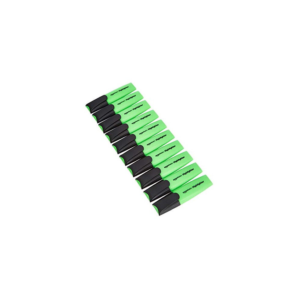 Amazon Basics Highlighters - Green, Pack of 10