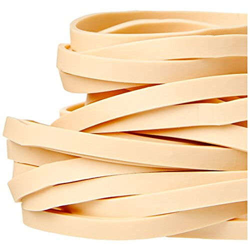 Just Stationery Assorted Size Original Elastic Band, Brown 1