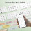 NIIMBOT Label Maker Machine, D110 Upgraded Version Sticker Printer Maker with 1 Roll White Starter Label Paper, Thermal Label Printer for School Offi 6