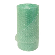 Globe Packaging 300mm x 10m Mini Green Biodegradable Bubble Wrap Roll with Small Air Bubbles - Cushioning & Protection Packaging for Moving House, Ec