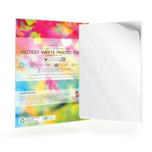Evergreen Goods A4 Printable Photo Sticker Paper - Multipurpose, Ideal for Product Labelling - Glossy, Self-Adhesive, Splashproof, Inkjet & Laser Com
