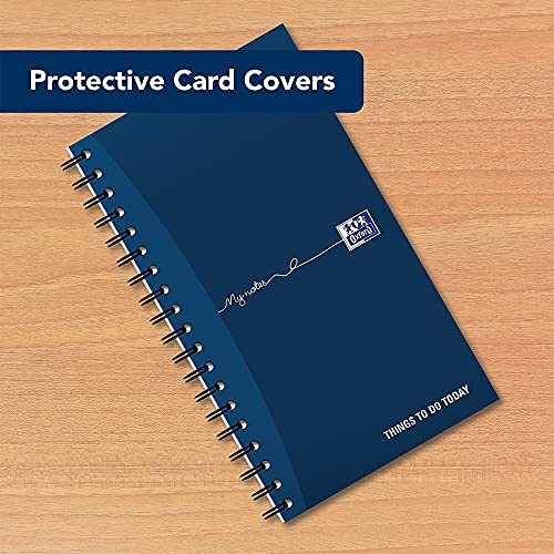 Oxford My Notes, To Do List Notebook, Wirebound, 230 Page, 1 Notepad, Navy Blue | White 2