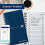 Oxford My Notes, To Do List Notebook, Wirebound, 230 Page, 1 Notepad, Navy Blue | White 6