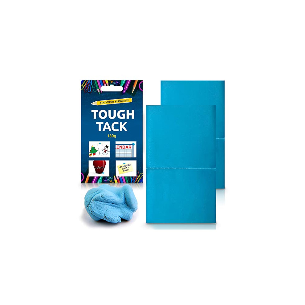 Sol 150G Tough Tack For Walls No Mark, Multipurpose Reusable Adhesive Putty, Clean & Easy To Use, Washproof Adhesive, Handy Size, Perfect For Ho Blue