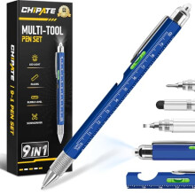 Chipate Gifts for Men, Father's Day Gifts, 9 in 1 Multi Tool Pen Mens Gifts, Birthday Gifts for Him, Gadgets Gifts for Dad/Men, Father's Day Gifts fr