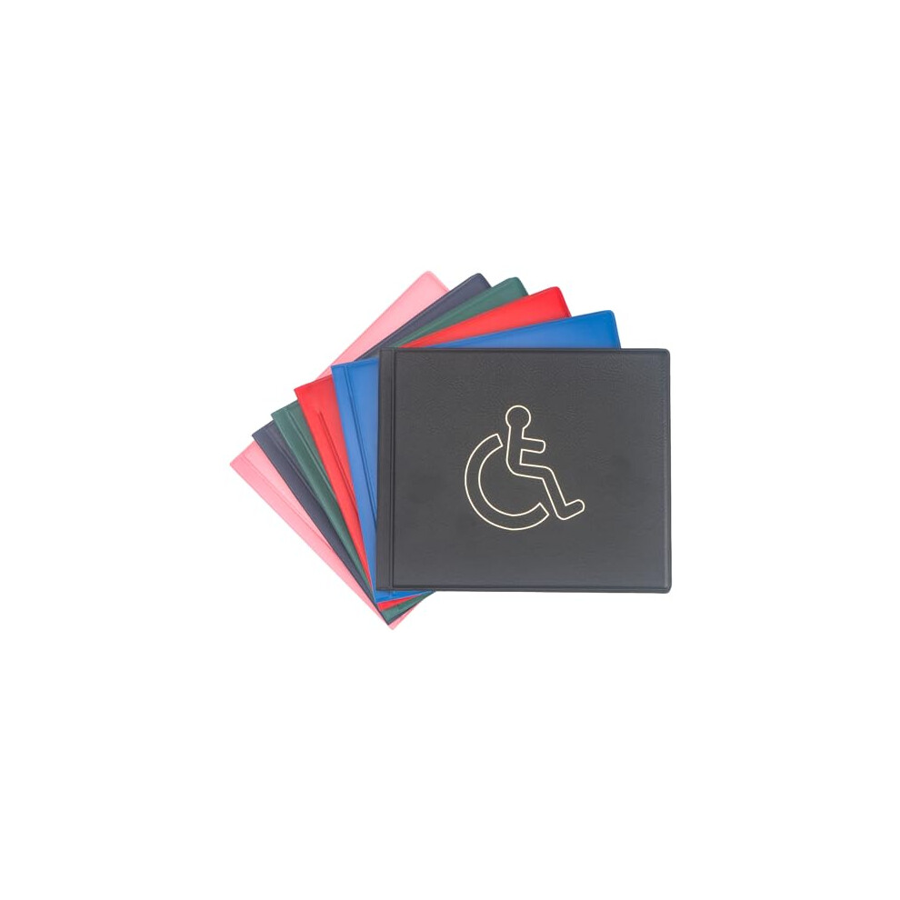 Pu Leather Disabled Badge Holders - & Disability Badge For Car Blue/Black 7330755742034