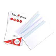 Postmaster Envelopes DL Peel & Seal 100GSM White Paper - 100 Pack