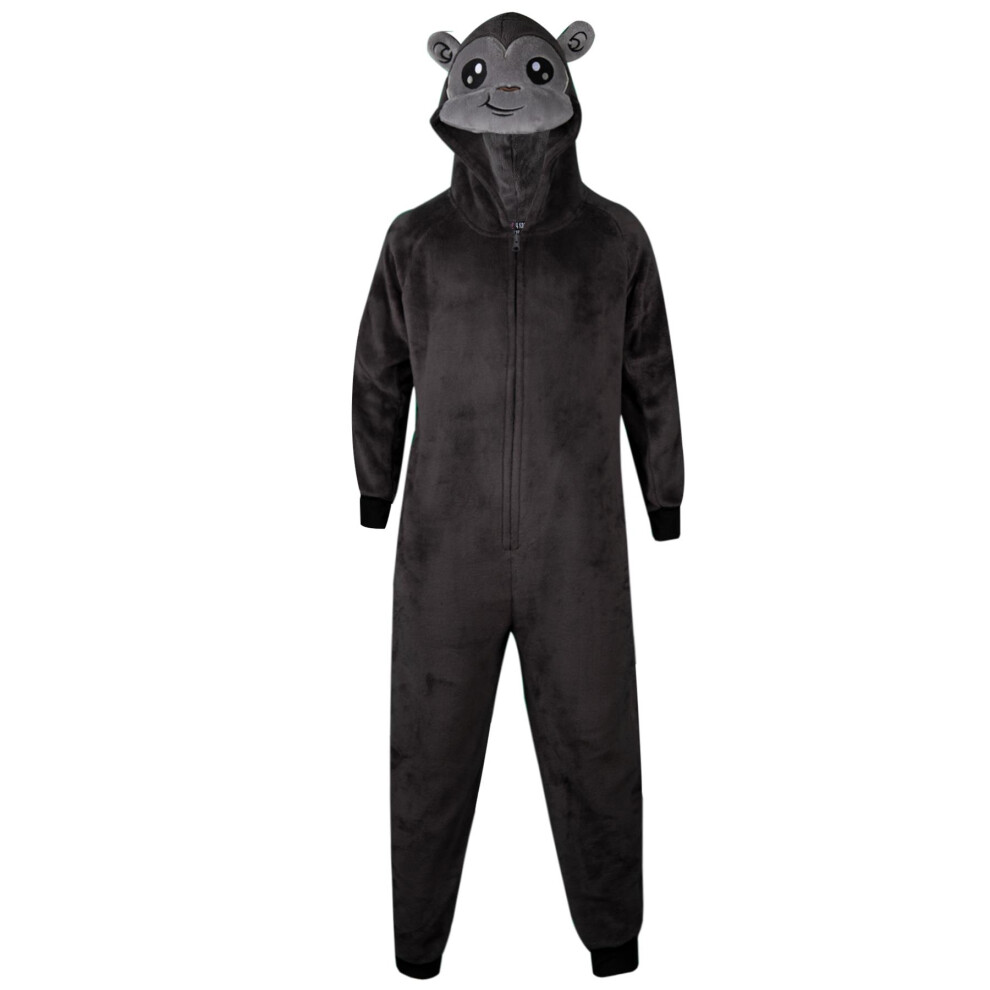 A2zkids (7-8 Years, Gorilla) Kid Unisex Gorilla Face Onesie One Piece Jumpsuit