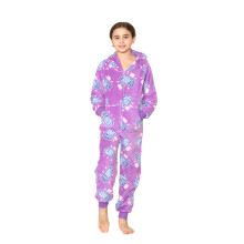 (3-4 Years, Purple) Girls Boys No Life Print Onesie Pyjama Sets