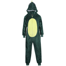 (5-6 Years, Crocodile) Girl Boy Crocodile Face Onesie One Piece Jumpsuit