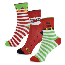 (2-3 Years, Pack B) Kids 3 Pack Girls Boys Xmas Novelty Pattern Socks