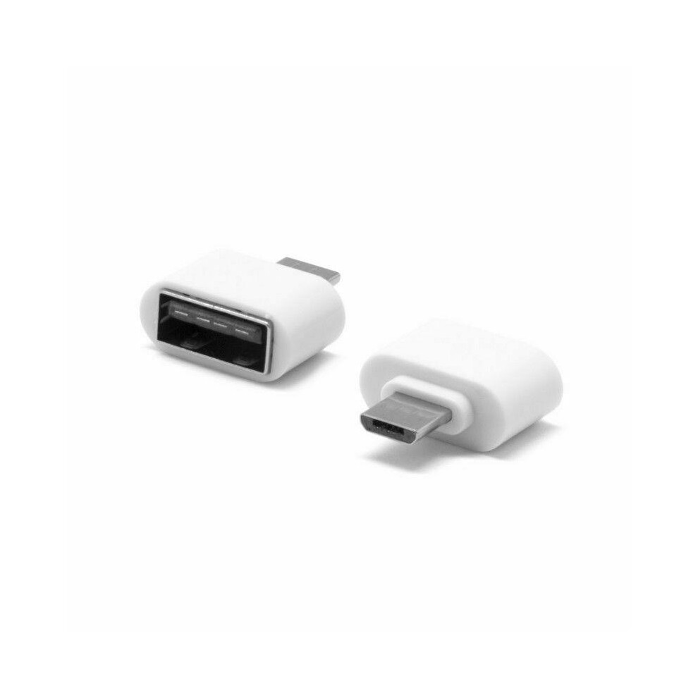 (White) Micro Usb To Usb 2.0 Otg Adapter, 5-Pin Connector For Android Smartphones & Tablets White 659355445976
