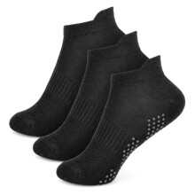 (2-3 Years, Black) Boys Gym Yoga Trainer 3 Pack Athletic Soft Socks