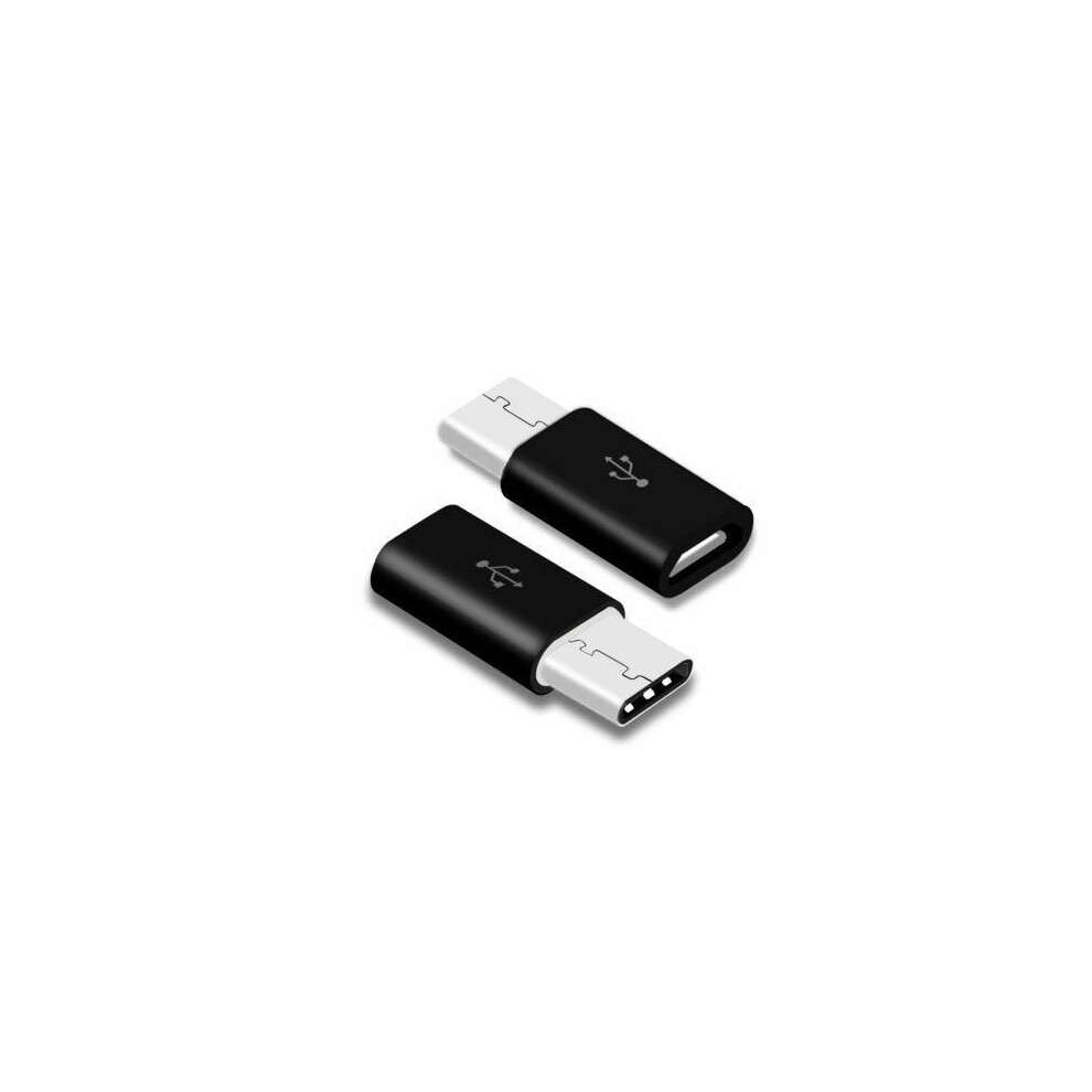 (Black) Usb-C Type C 3.1 Male To Micro Usb 2.0 Female Adapter, Fast Data & Charging Converter Black 659355667965