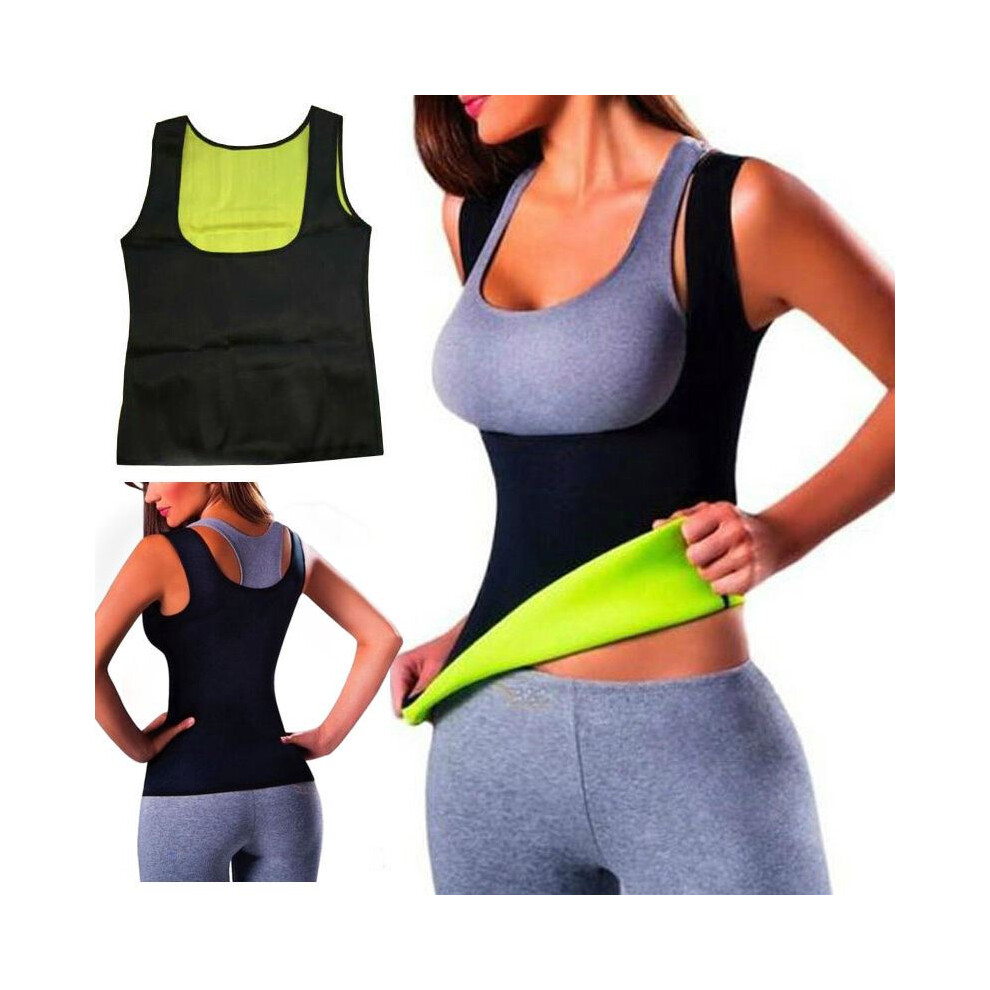 (2XL) Hot Thermo Slimming Body Shaper Vest, Waist Trainer Sweat Belt for Gym, Yoga & Casual Wear