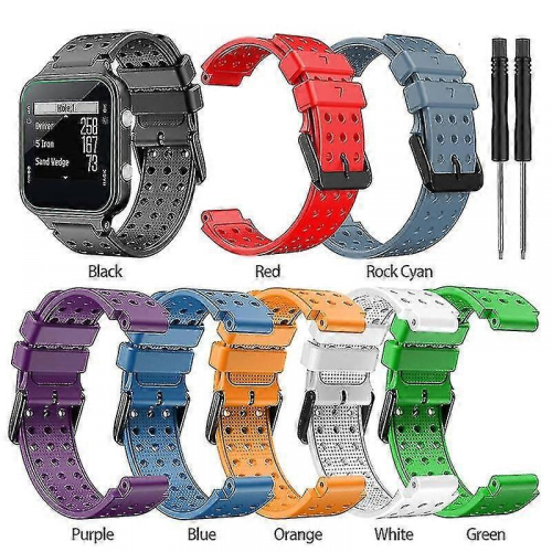 Λουράκι για Garmin Approach S20 Μονόχρωμο λουράκι ρολογιού σιλικόνης αντικατάστασης μόδα 2