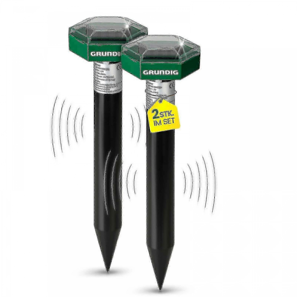 Vole Repellent, Pack of 2, Fast Results with Extreme Radius of Effect, Repels Vole and Mole, Solar Mole Repellent, Also Against Voles Tw WG-image-OPC-PH7YPJN-NEW