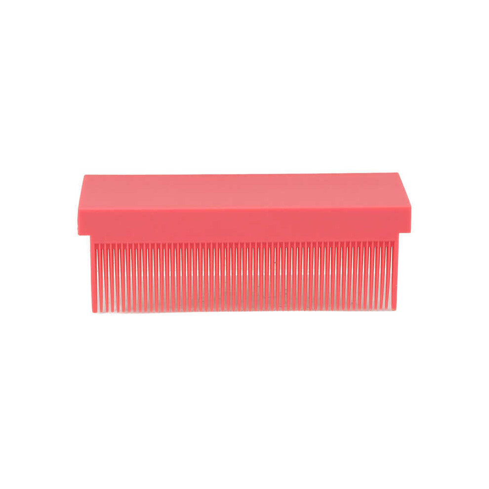 (Pink) V-Type Hair Straightening Comb Accessories Hairdressing Brush Barber Hair Styling Clip Tool