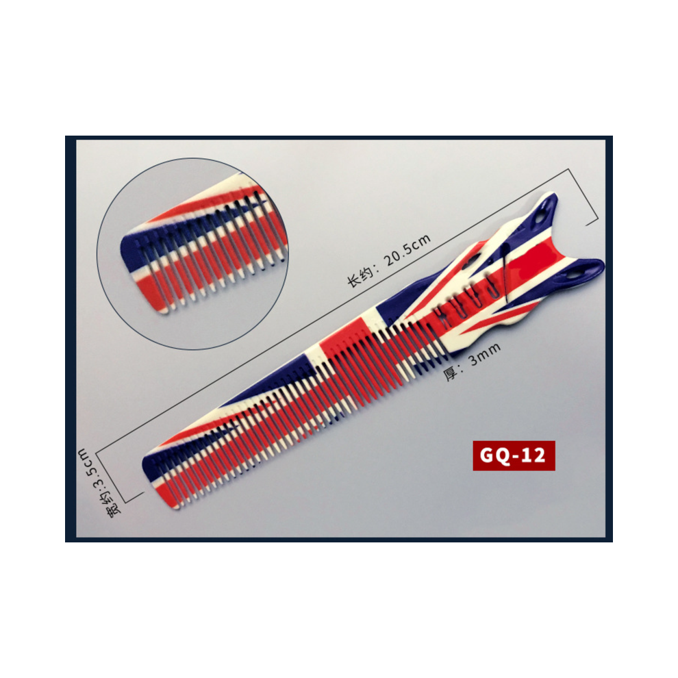 (GQ-12)Graffiti Hair Comb Professional Hair Salon Hair Brush Anti Static Detangler Hair Cutting Comb