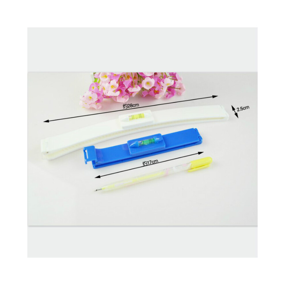 Blue (Blue) 2 Pcs/Set New Women's Hair Clipper Fringe Cut Tool Clipper Comb Guide For Cute Hair Bang